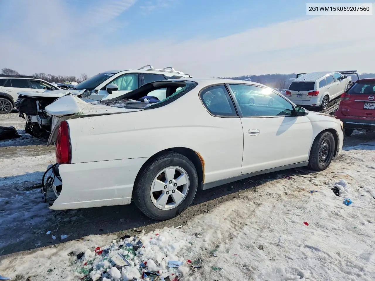 2006 Chevrolet Monte Carlo Lt VIN: 2G1WM15K069207560 Lot: 75801215