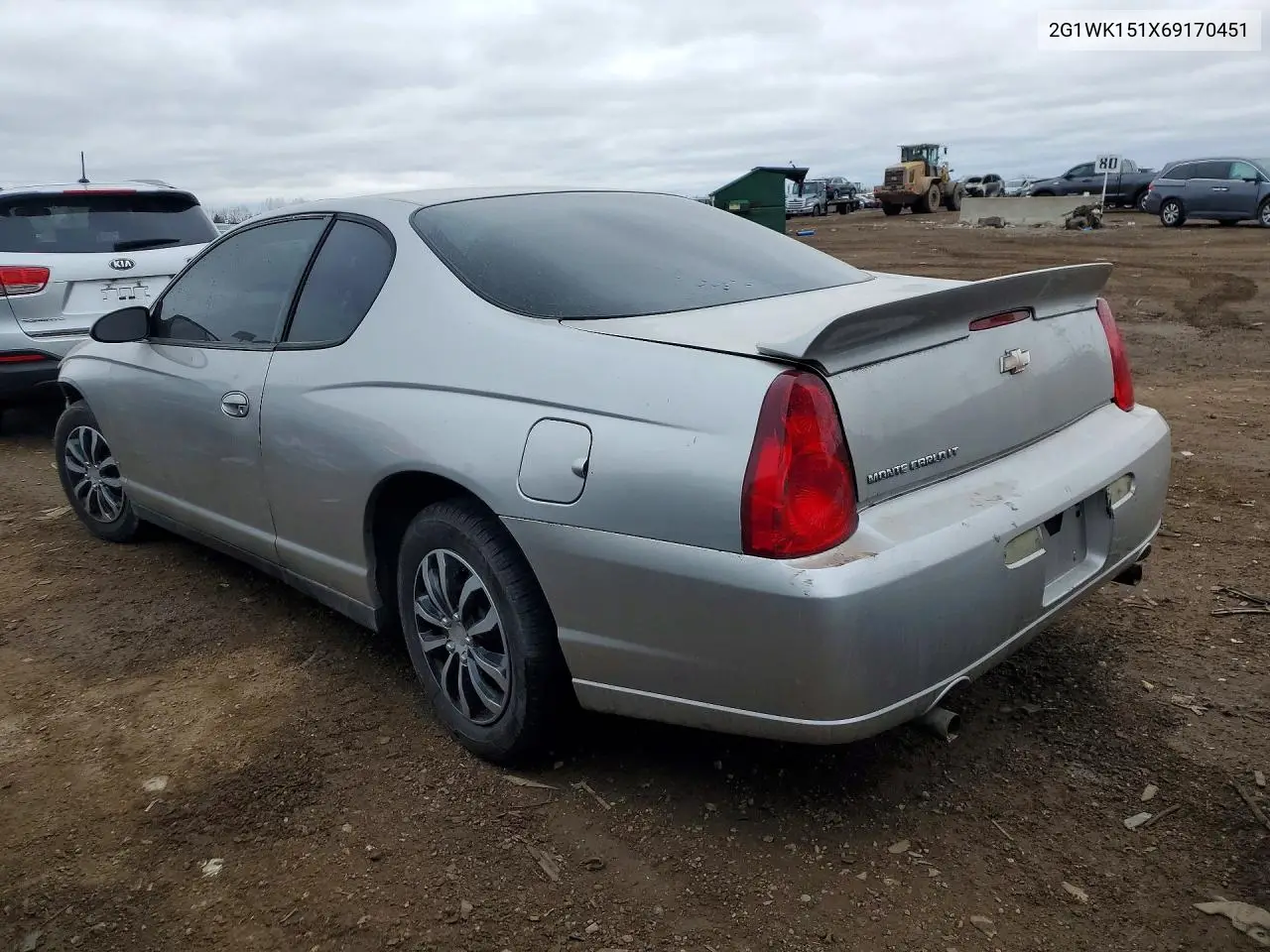 2006 Chevrolet Monte Carlo Lt VIN: 2G1WK151X69170451 Lot: 78139915
