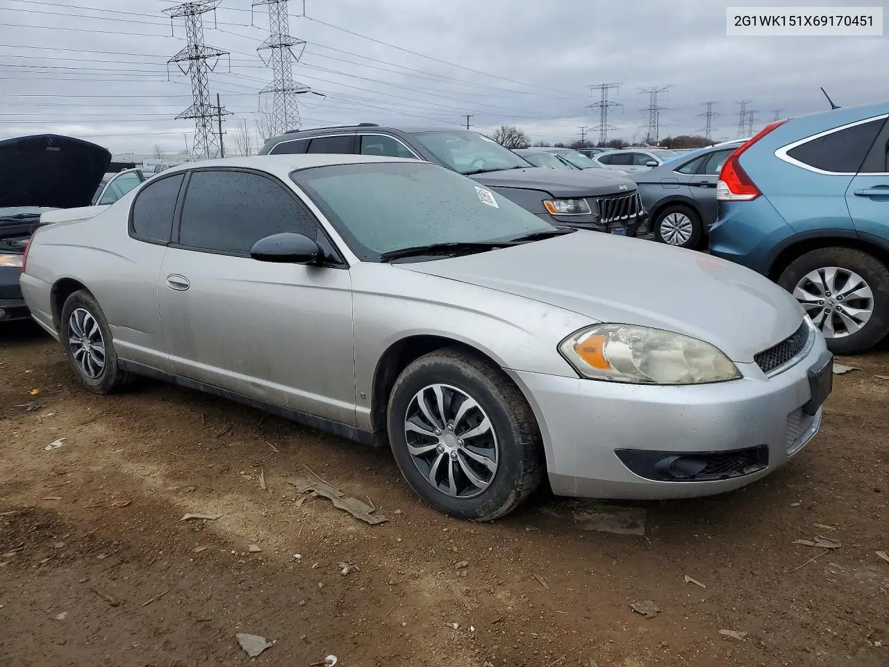 2006 Chevrolet Monte Carlo Lt VIN: 2G1WK151X69170451 Lot: 78139915