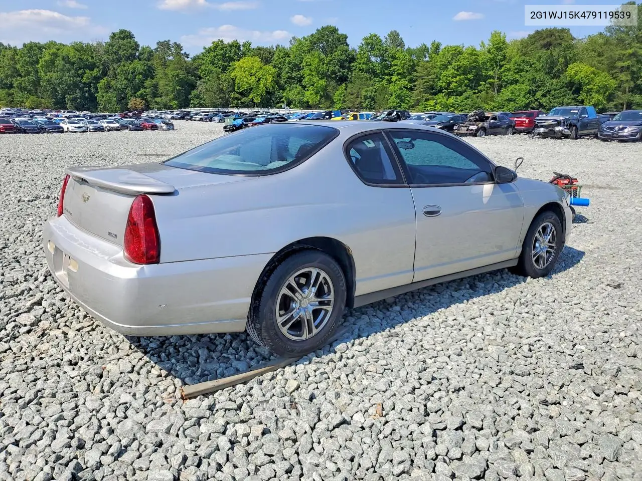 2007 Chevrolet Monte Carlo Ls VIN: 2G1WJ15K479119539 Lot: 59540146