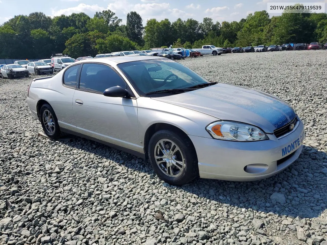 2007 Chevrolet Monte Carlo Ls VIN: 2G1WJ15K479119539 Lot: 59540146