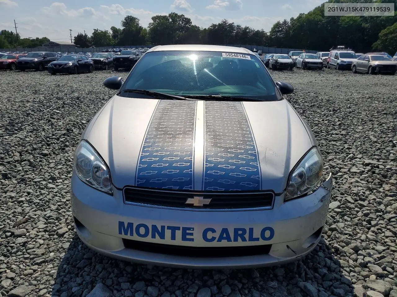 2007 Chevrolet Monte Carlo Ls VIN: 2G1WJ15K479119539 Lot: 59540146