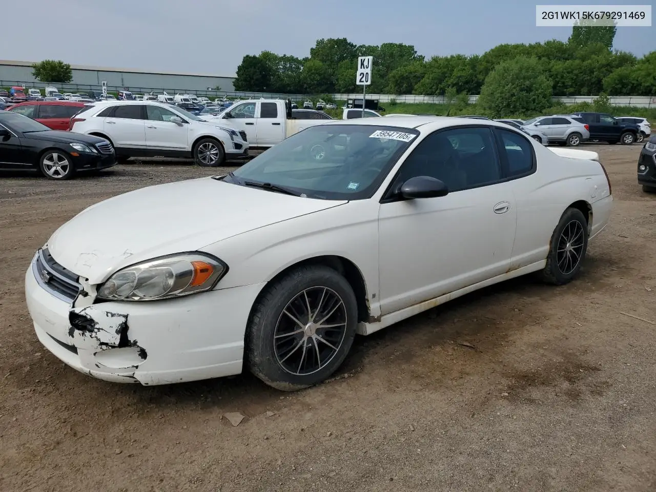 2007 Chevrolet Monte Carlo Lt VIN: 2G1WK15K679291469 Lot: 59547105