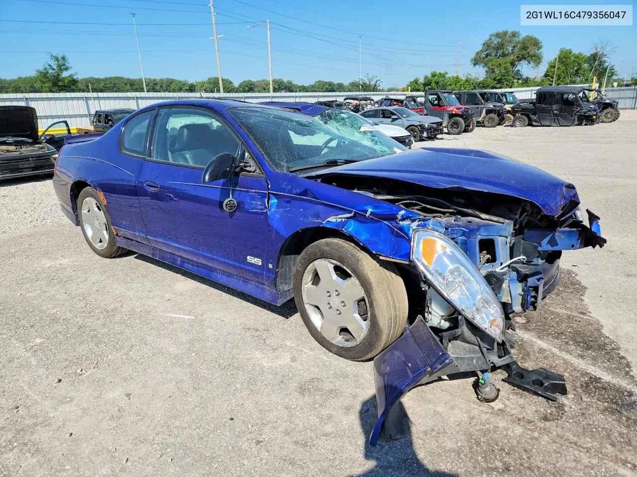 2007 Chevrolet Monte Carlo Ss VIN: 2G1WL16C479356047 Lot: 60226566