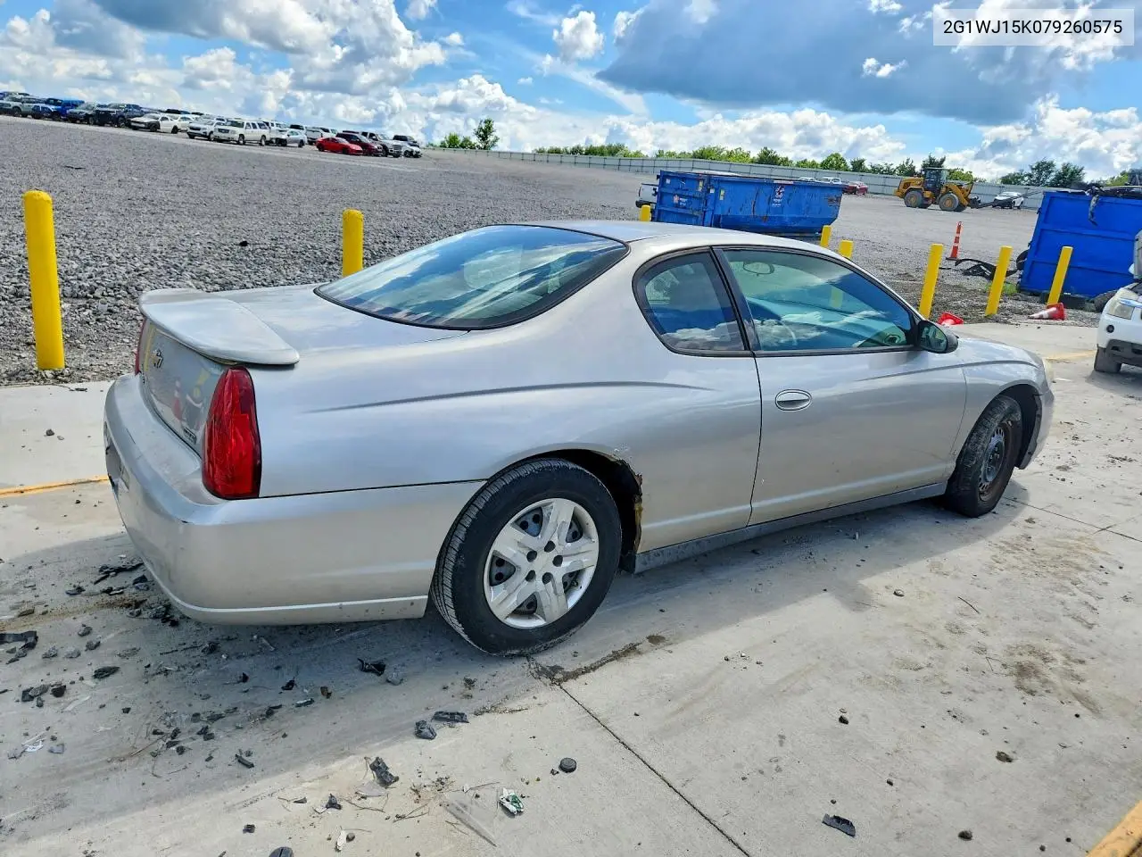 2007 Chevrolet Monte Carlo Ls VIN: 2G1WJ15K079260575 Lot: 61055026