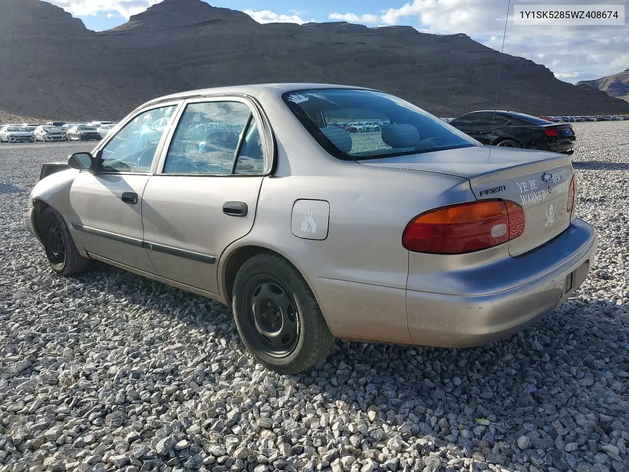 1998 Chevrolet Geo Prizm Base VIN: 1Y1SK5285WZ408674 Lot: 49750336