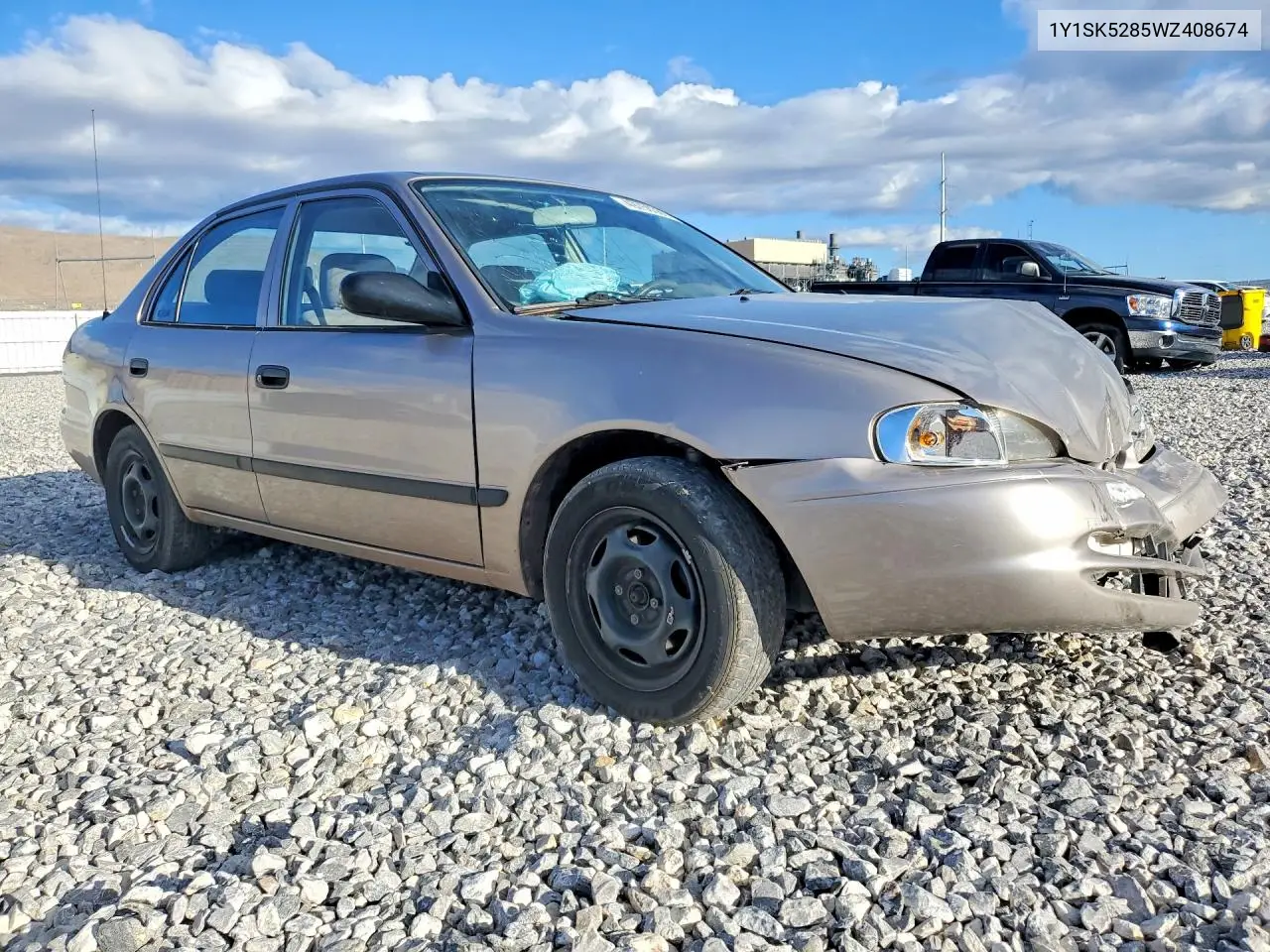 1998 Chevrolet Geo Prizm Base VIN: 1Y1SK5285WZ408674 Lot: 49750336