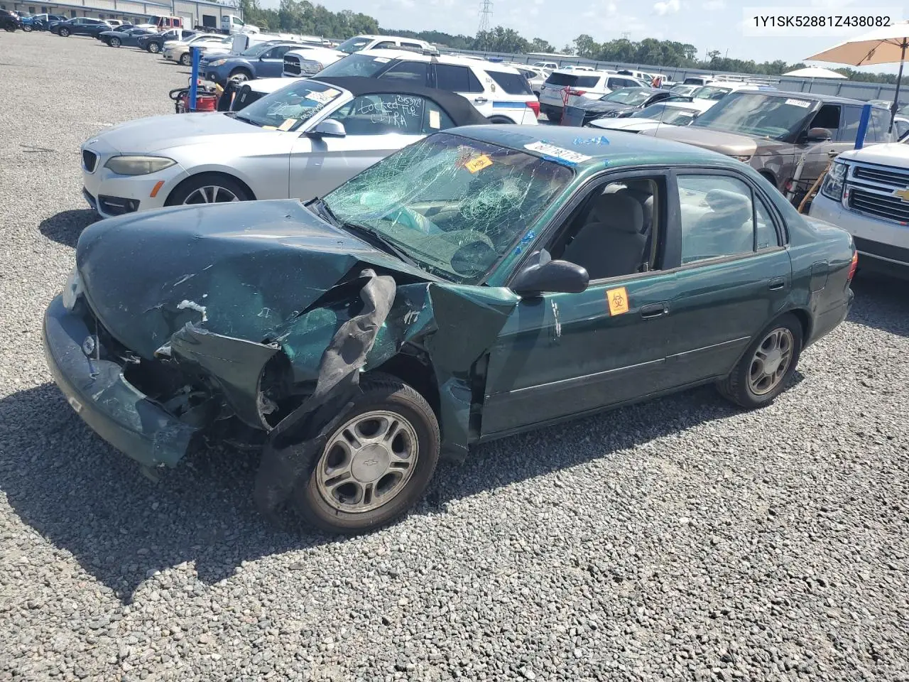 2001 Chevrolet Geo Prizm Base VIN: 1Y1SK52881Z438082 Lot: 60718176