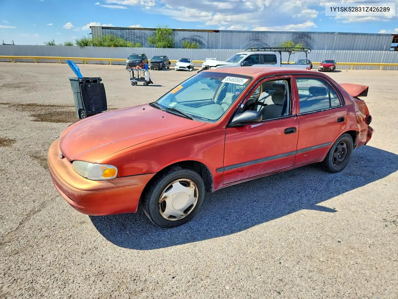 2001 Chevrolet Prizm VIN: 1Y1SK52831Z426289 Lot: 85460505