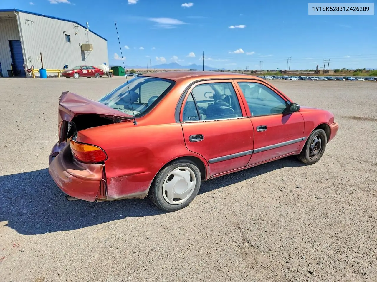 2001 Chevrolet Prizm VIN: 1Y1SK52831Z426289 Lot: 85460505