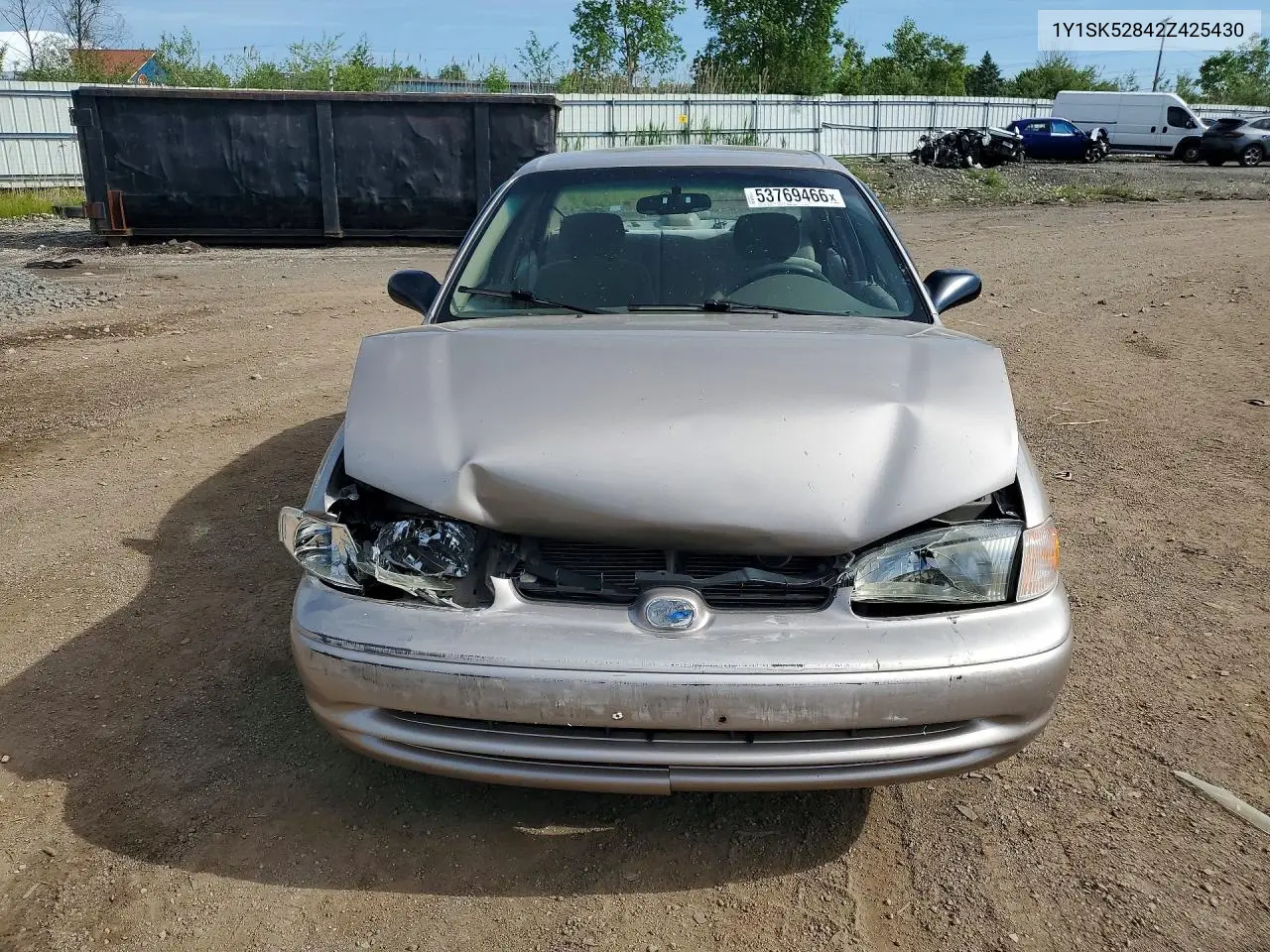2002 Chevrolet Geo Prizm Base VIN: 1Y1SK52842Z425430 Lot: 53769466