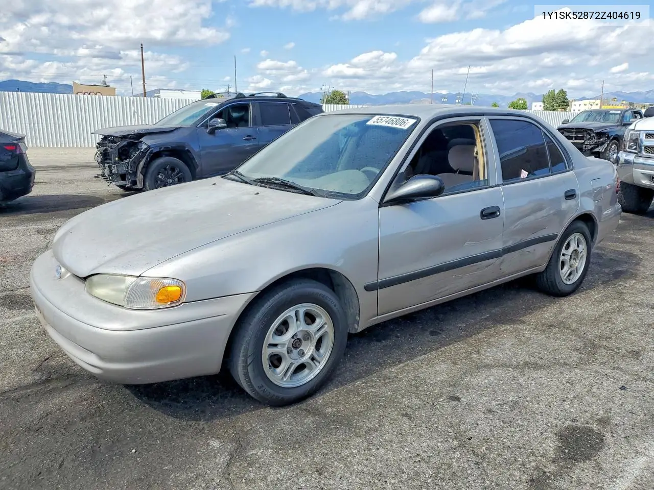 2002 Chevrolet Geo Prizm Base VIN: 1Y1SK52872Z404619 Lot: 55746806