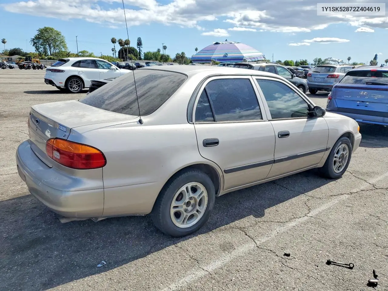 2002 Chevrolet Geo Prizm Base VIN: 1Y1SK52872Z404619 Lot: 55746806