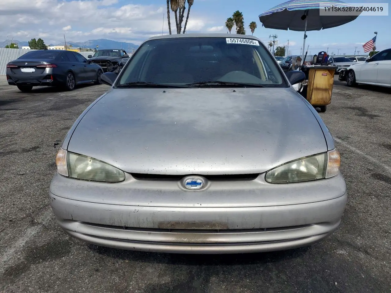 2002 Chevrolet Geo Prizm Base VIN: 1Y1SK52872Z404619 Lot: 55746806