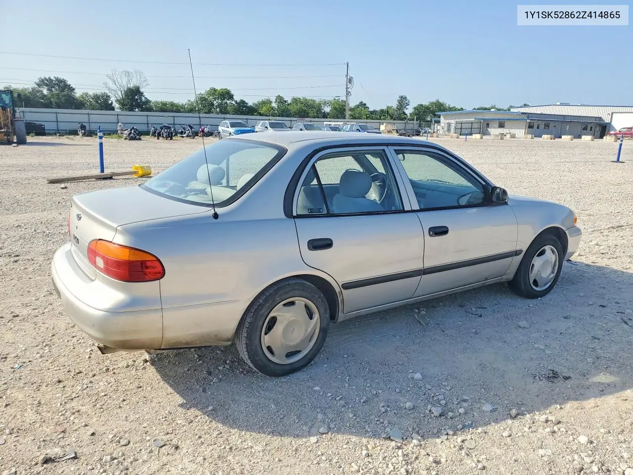 2002 Chevrolet Prizm VIN: 1Y1SK52862Z414865 Lot: 61931626