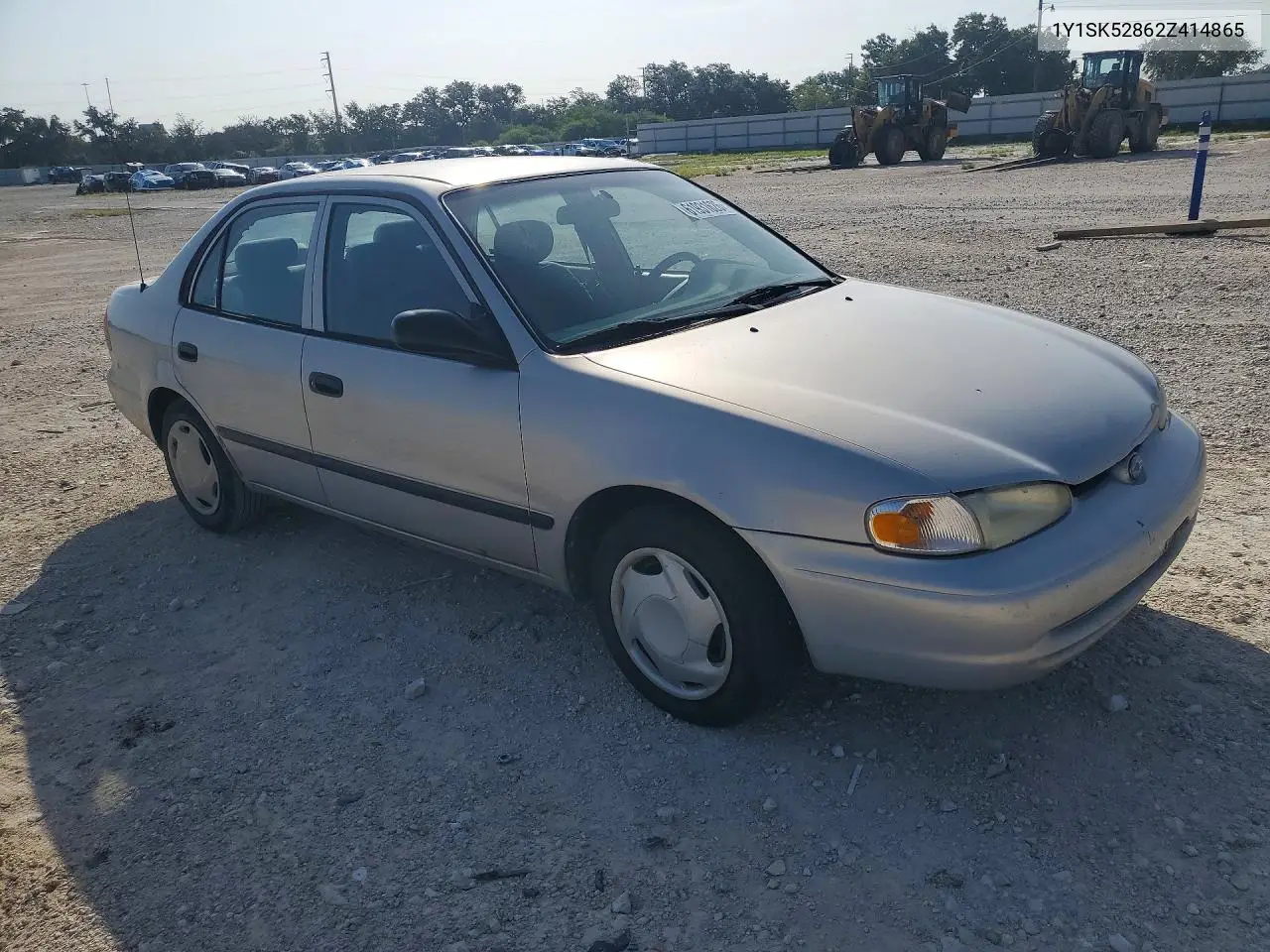 2002 Chevrolet Prizm VIN: 1Y1SK52862Z414865 Lot: 61931626