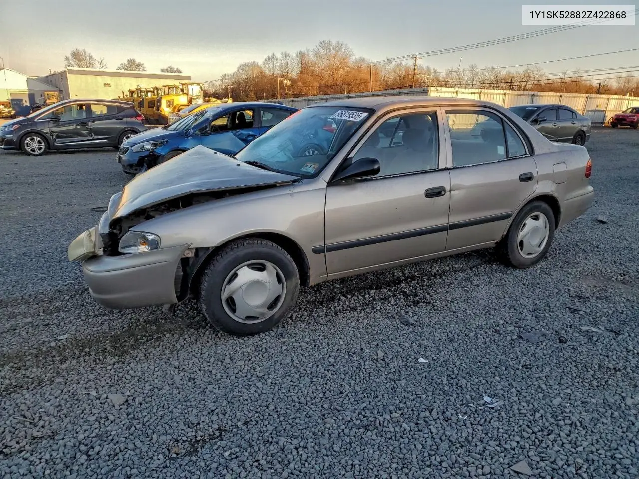 2002 Chevrolet Geo Prizm Base VIN: 1Y1SK52882Z422868 Lot: 96819535