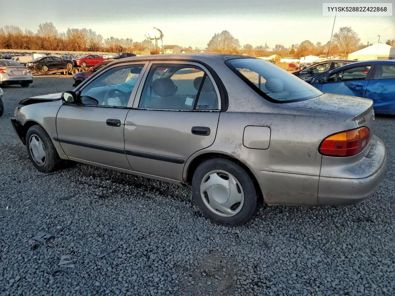 2002 Chevrolet Geo Prizm Base VIN: 1Y1SK52882Z422868 Lot: 96819535
