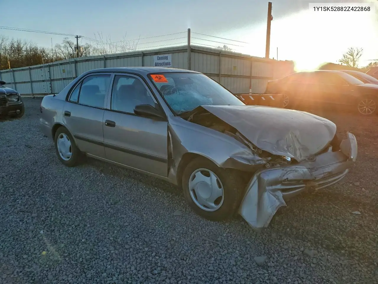 2002 Chevrolet Geo Prizm Base VIN: 1Y1SK52882Z422868 Lot: 96819535