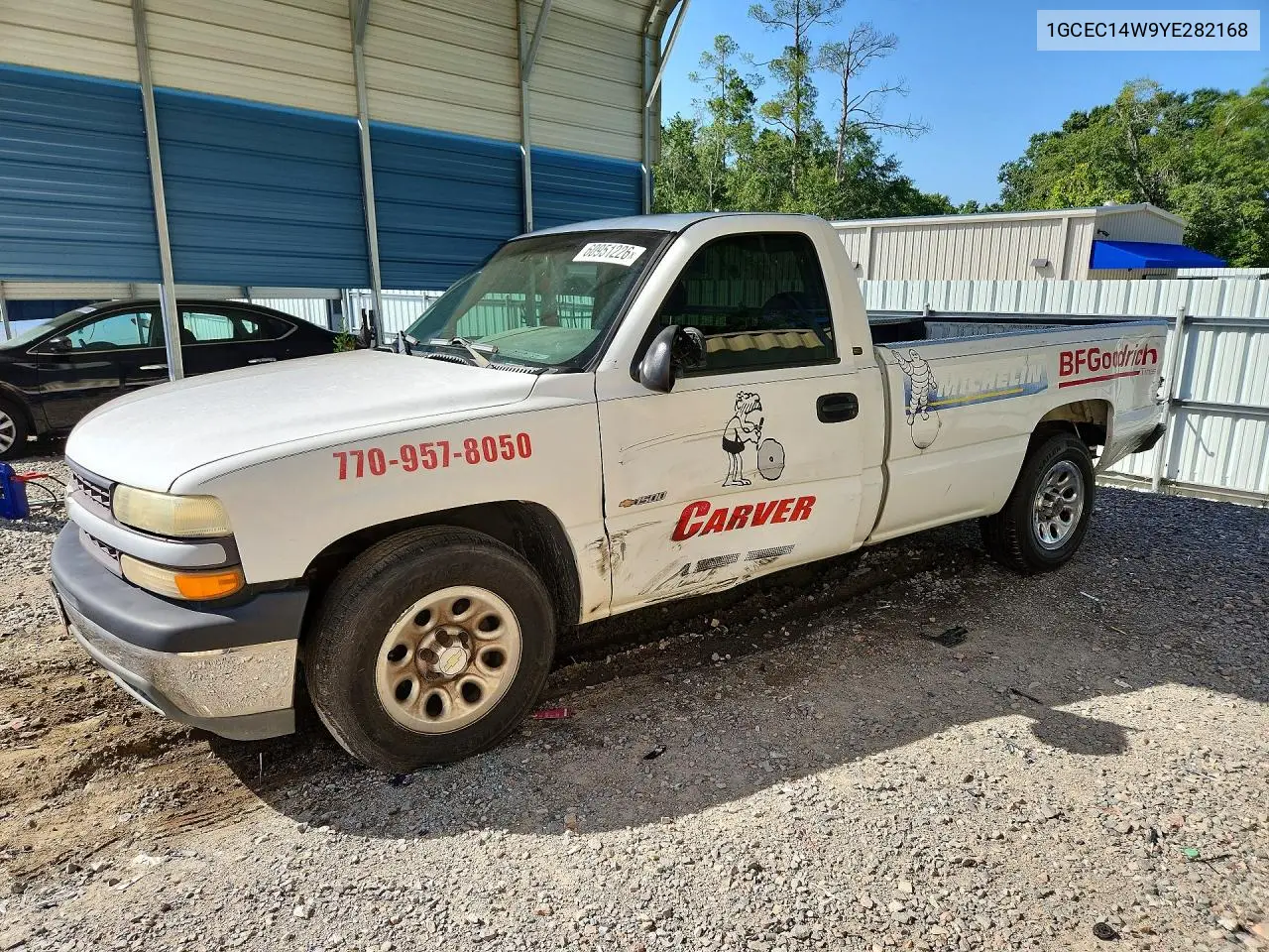 2000 Chevrolet Silverado C1500 VIN: 1GCEC14W9YE282168 Lot: 60951226