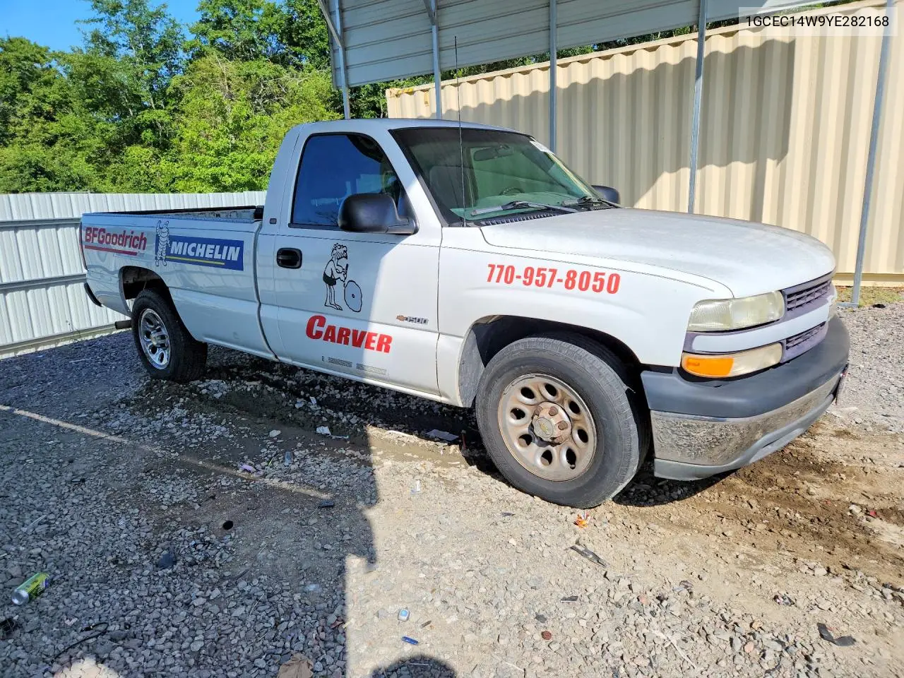 2000 Chevrolet Silverado C1500 VIN: 1GCEC14W9YE282168 Lot: 60951226
