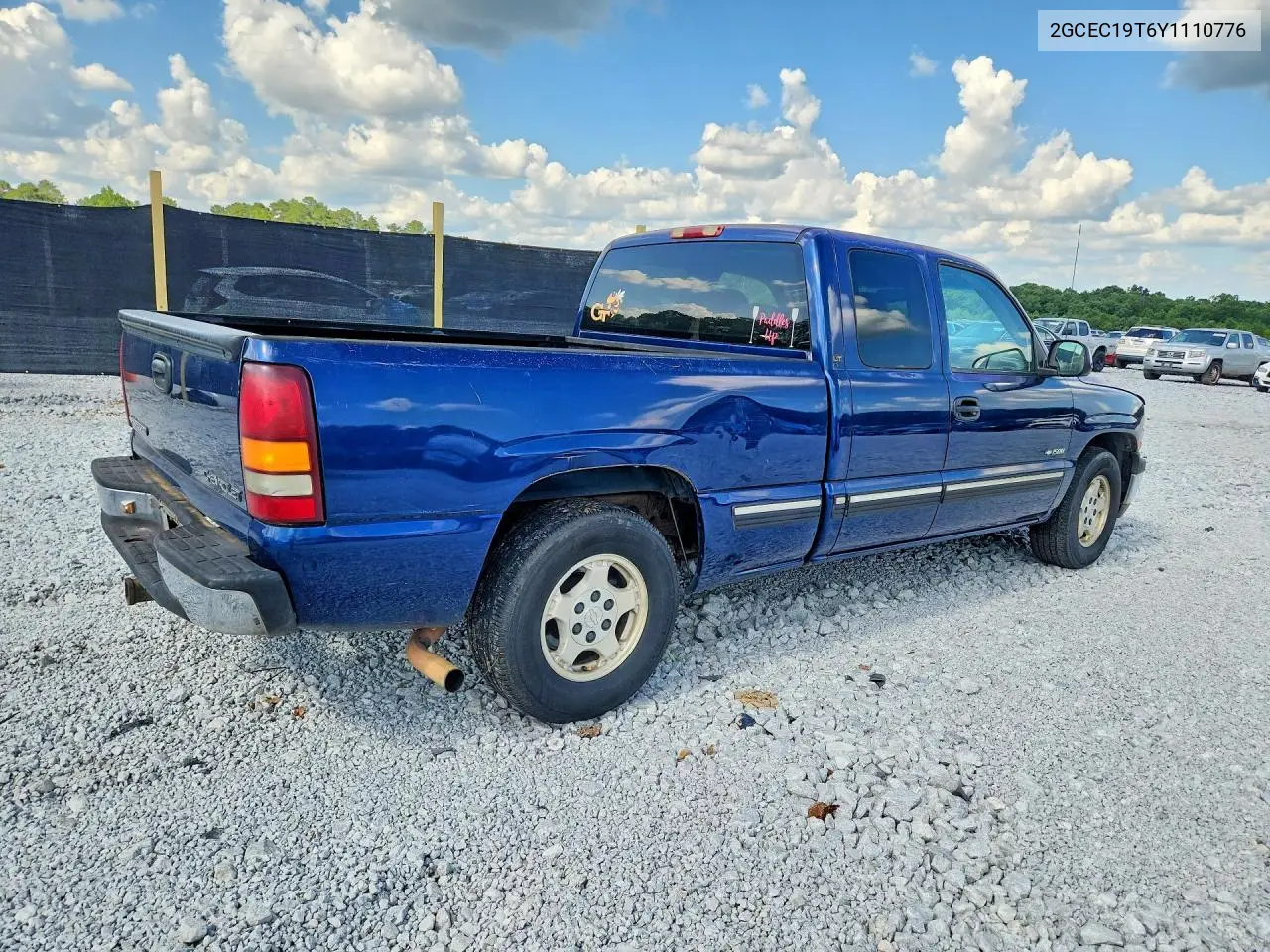 2000 Chevrolet Silverado C1500 VIN: 2GCEC19T6Y1110776 Lot: 61783326