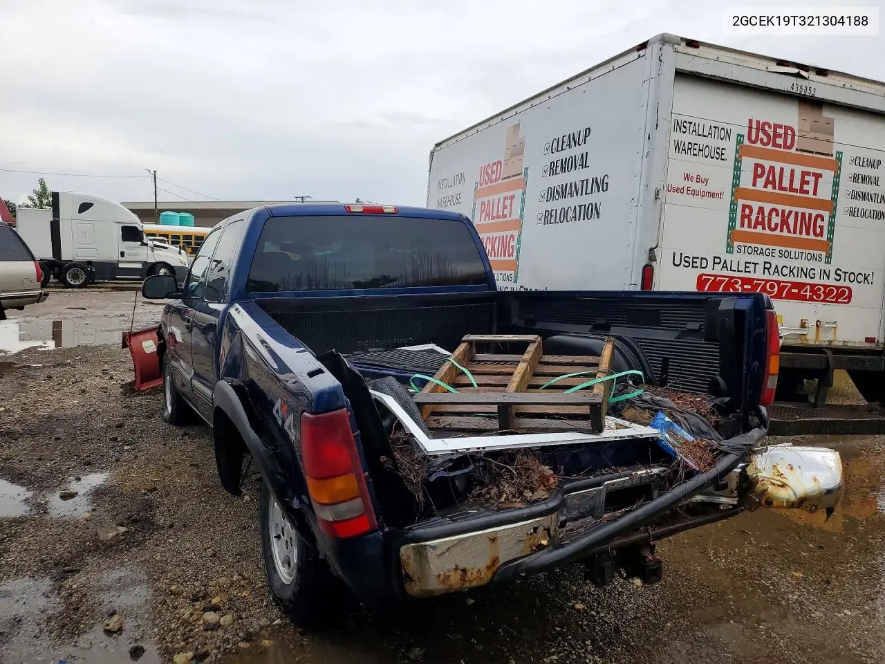2002 Chevrolet Silverado K1500 VIN: 2GCEK19T321304188 Lot: 56649376
