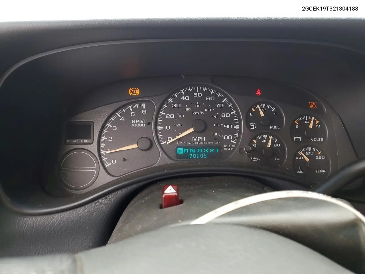 2002 Chevrolet Silverado K1500 VIN: 2GCEK19T321304188 Lot: 56649376
