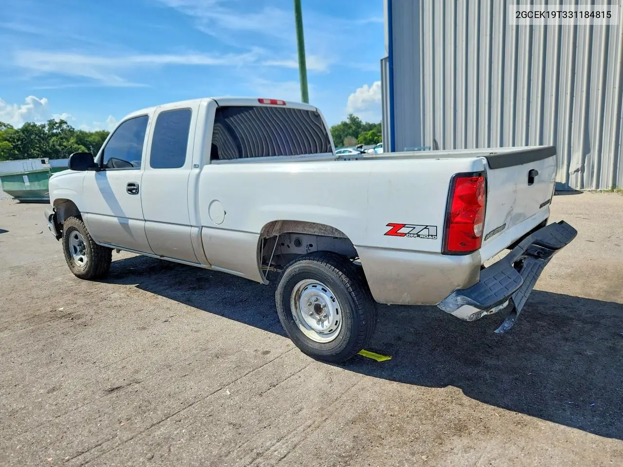 2003 Chevrolet Silverado K1500 VIN: 2GCEK19T331184815 Lot: 62261576