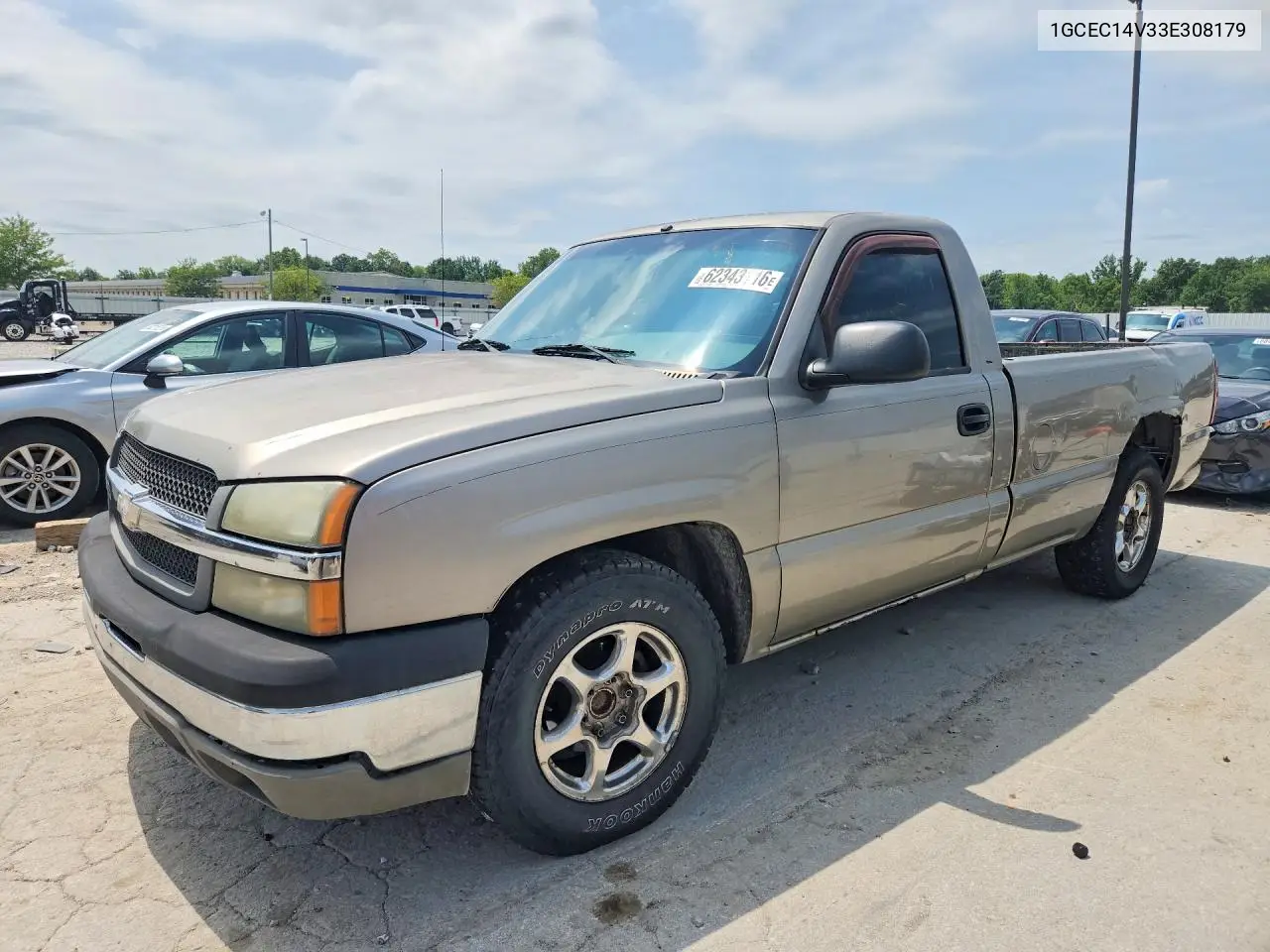 2003 Chevrolet Silverado C1500 VIN: 1GCEC14V33E308179 Lot: 62343116