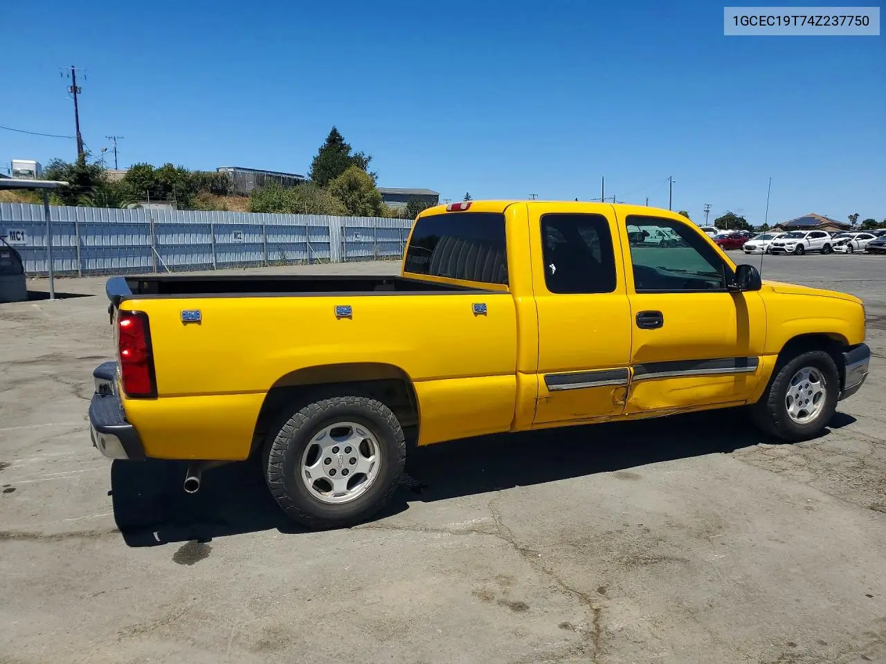 2004 Chevrolet Silverado C1500 VIN: 1GCEC19T74Z237750 Lot: 60165596