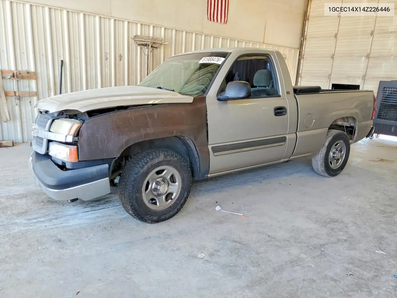 2004 Chevrolet Silverado C1500 VIN: 1GCEC14X14Z226446 Lot: 61988476