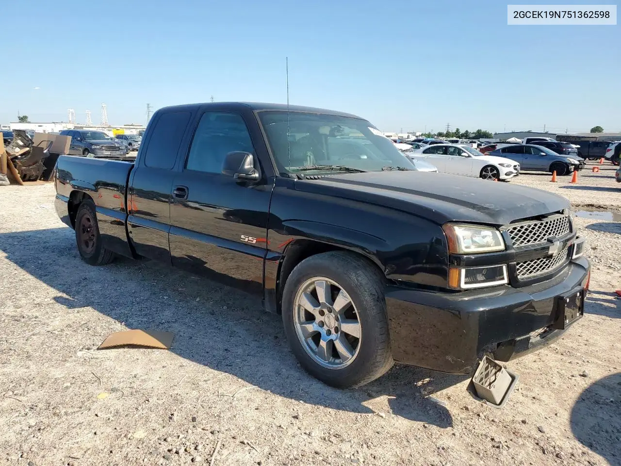 2GCEK19N751362598 2005 Chevrolet Silverado Ss