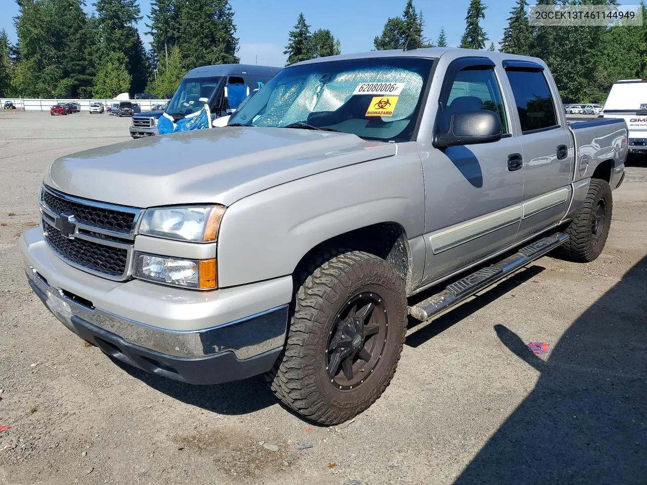 2006 Chevrolet Silverado K1500 VIN: 2GCEK13T461144949 Lot: 62080006
