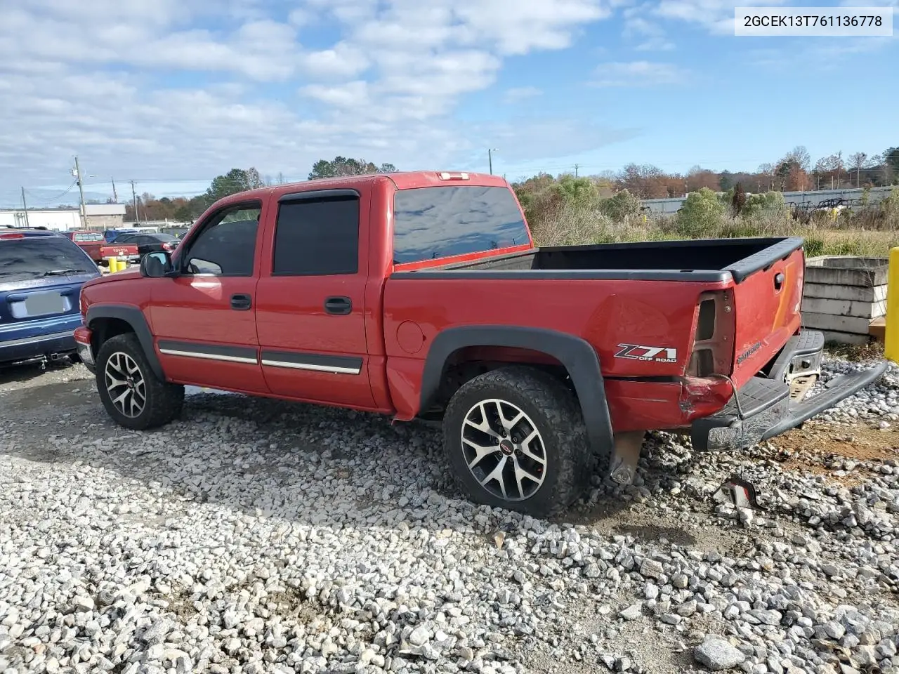 2GCEK13T761136778 2006 Chevrolet 1500