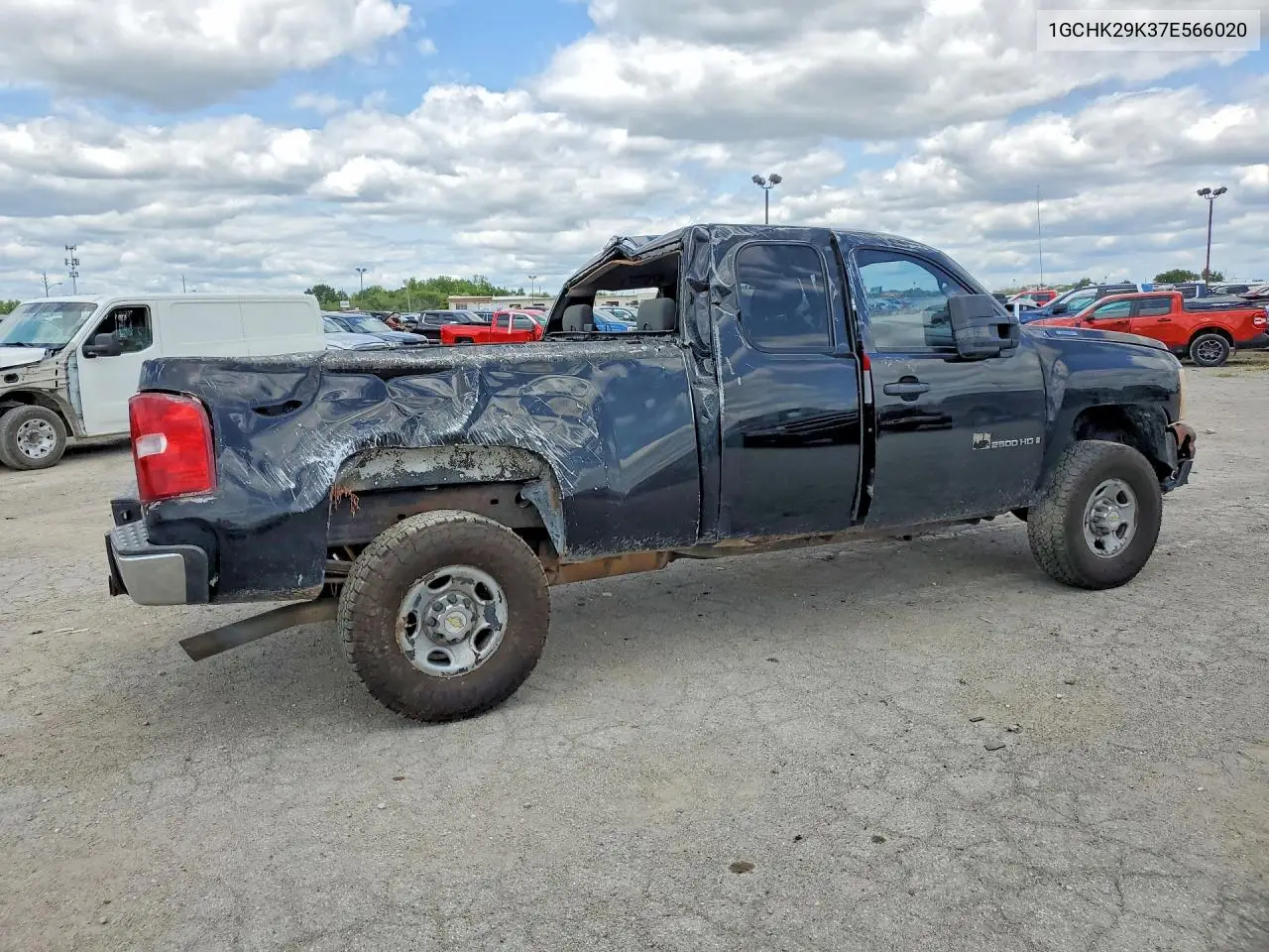 2007 Chevrolet Silverado K2500 Heavy Duty VIN: 1GCHK29K37E566020 Lot: 60009056
