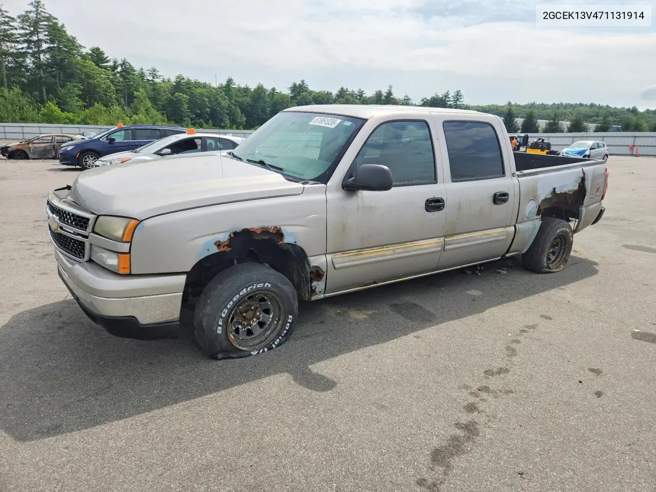 2GCEK13V471131914 2007 Chevrolet Silverado K1500 Classic Crew Cab