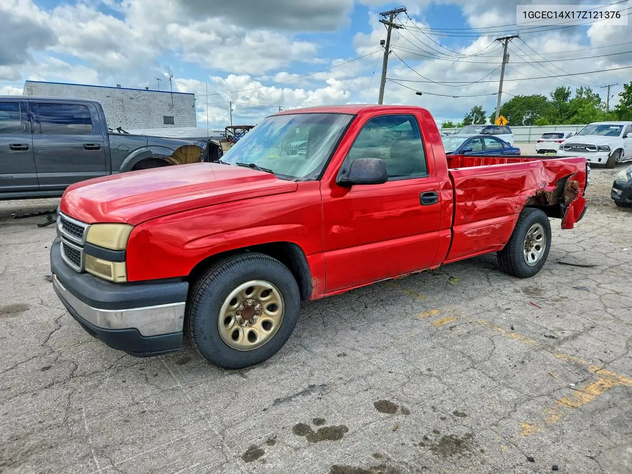 2007 Chevrolet Silverado C1500 Classic VIN: 1GCEC14X17Z121376 Lot: 62206786