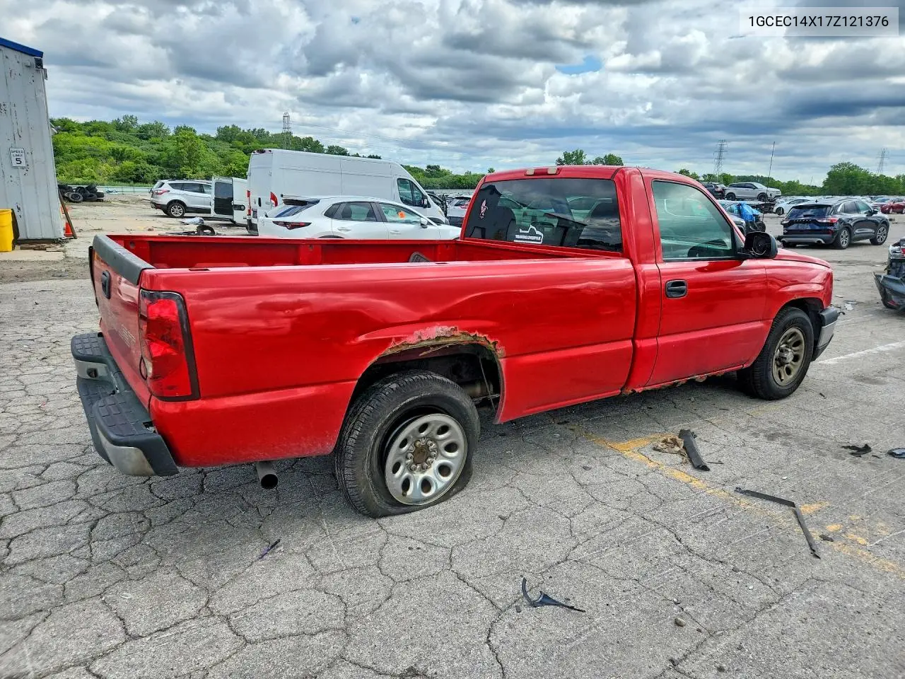 2007 Chevrolet Silverado C1500 Classic VIN: 1GCEC14X17Z121376 Lot: 62206786