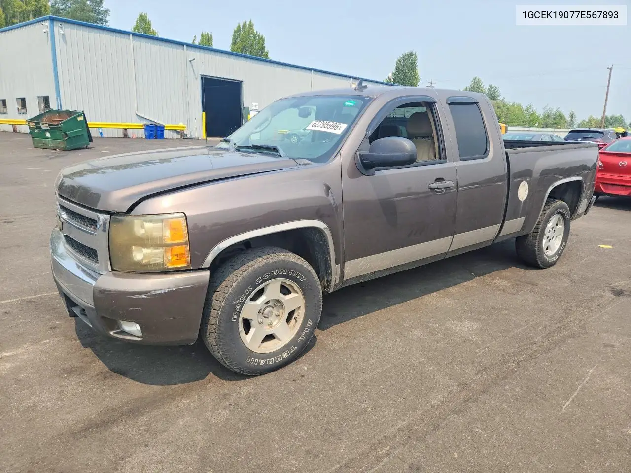 1GCEK19077E567893 2007 Chevrolet Silverado K1500