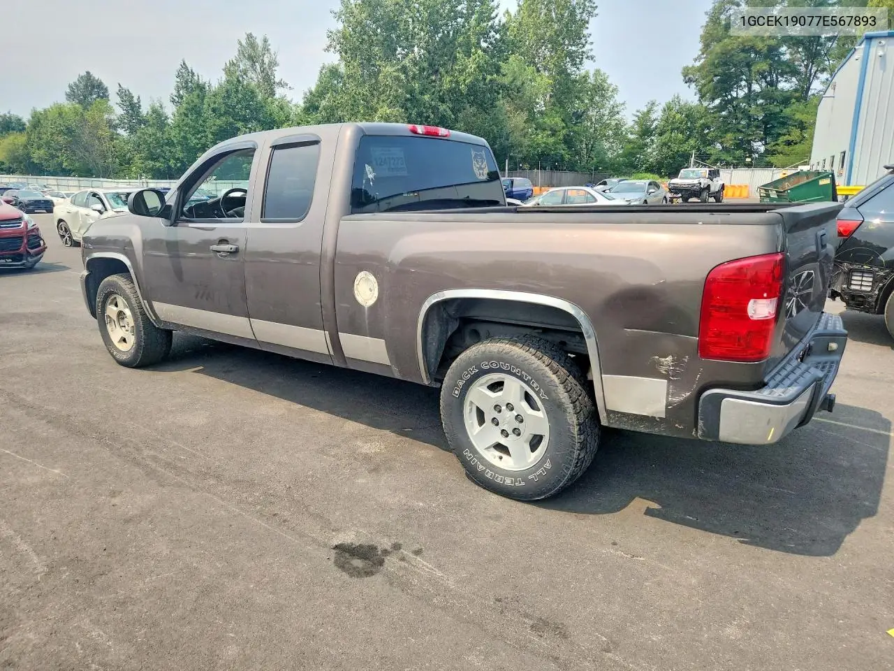 1GCEK19077E567893 2007 Chevrolet Silverado K1500