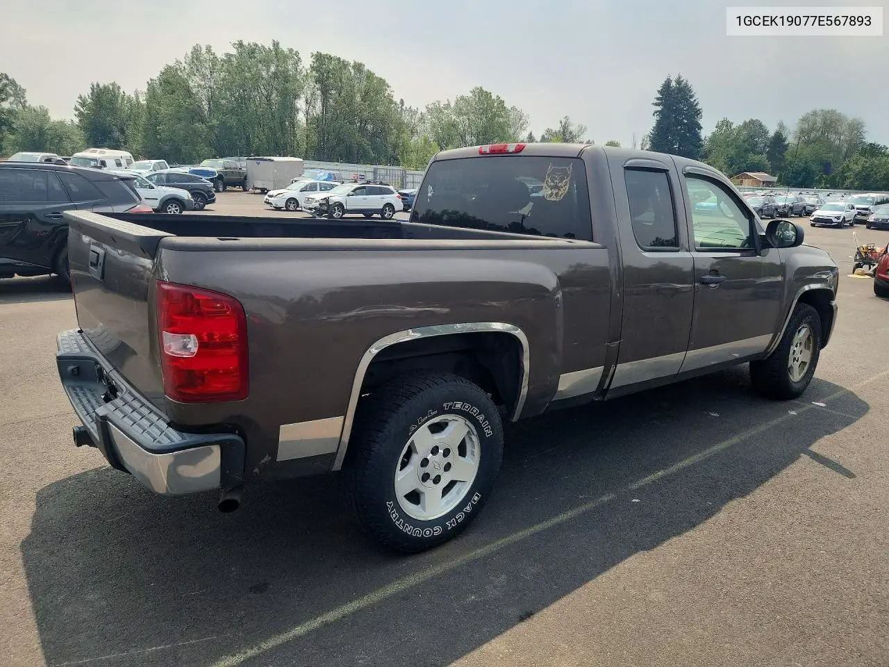 1GCEK19077E567893 2007 Chevrolet Silverado K1500