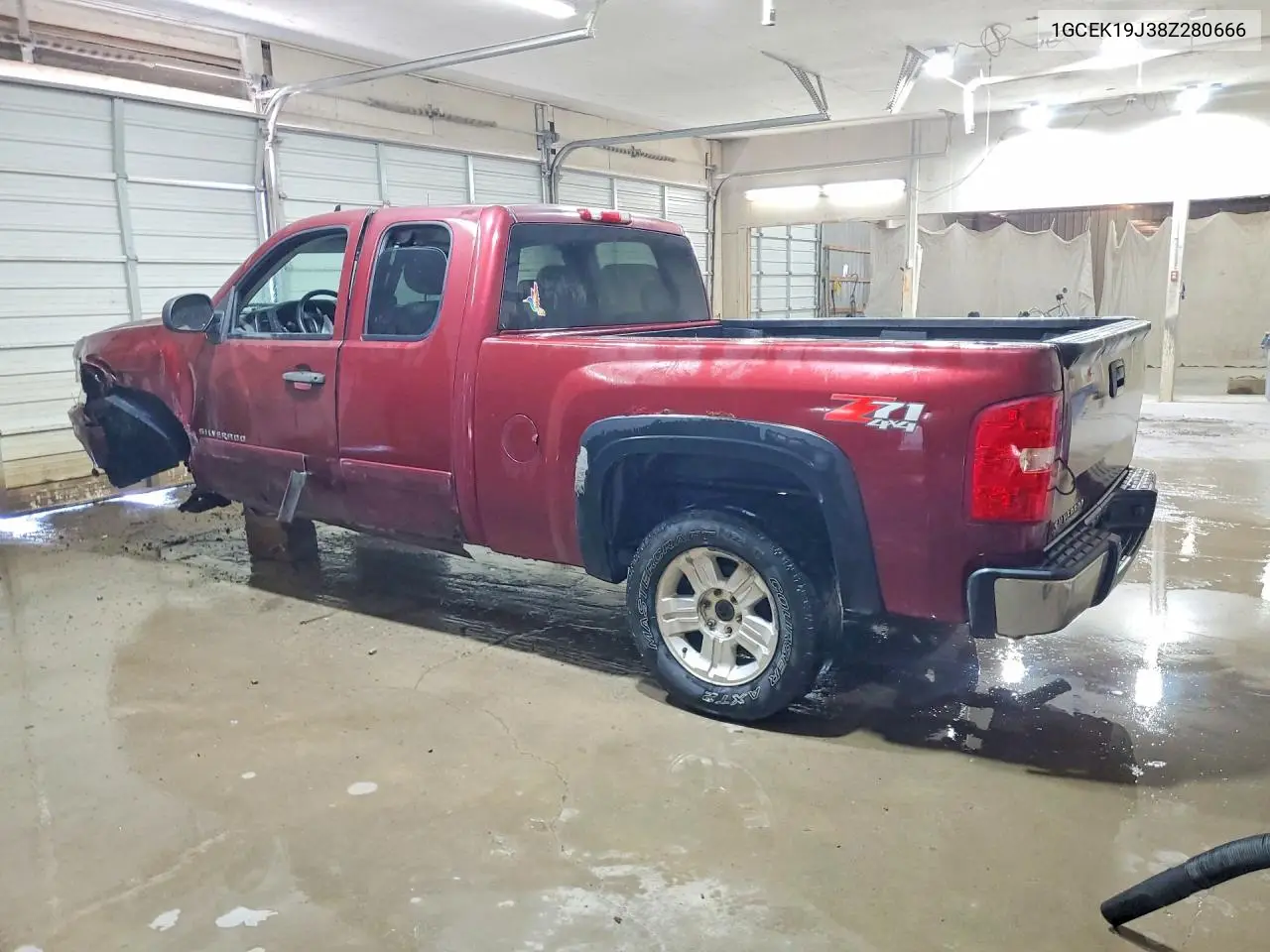 2008 Chevrolet Silverado K1500 VIN: 1GCEK19J38Z280666 Lot: 58596516