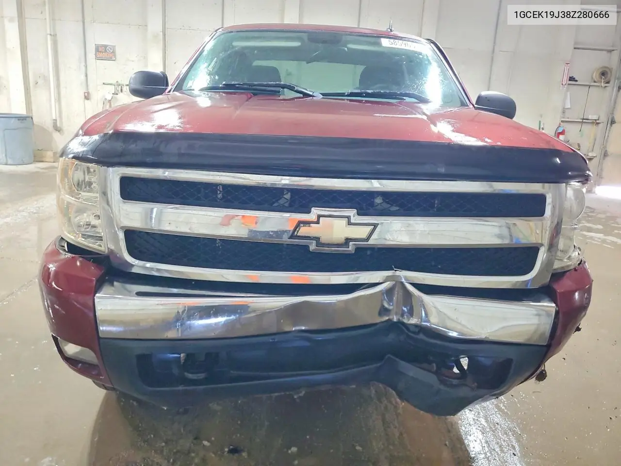 2008 Chevrolet Silverado K1500 VIN: 1GCEK19J38Z280666 Lot: 58596516