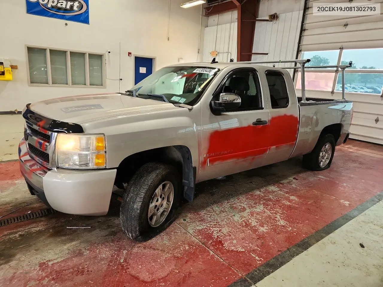 2008 Chevrolet Silverado K1500 VIN: 2GCEK19J081302793 Lot: 61385436