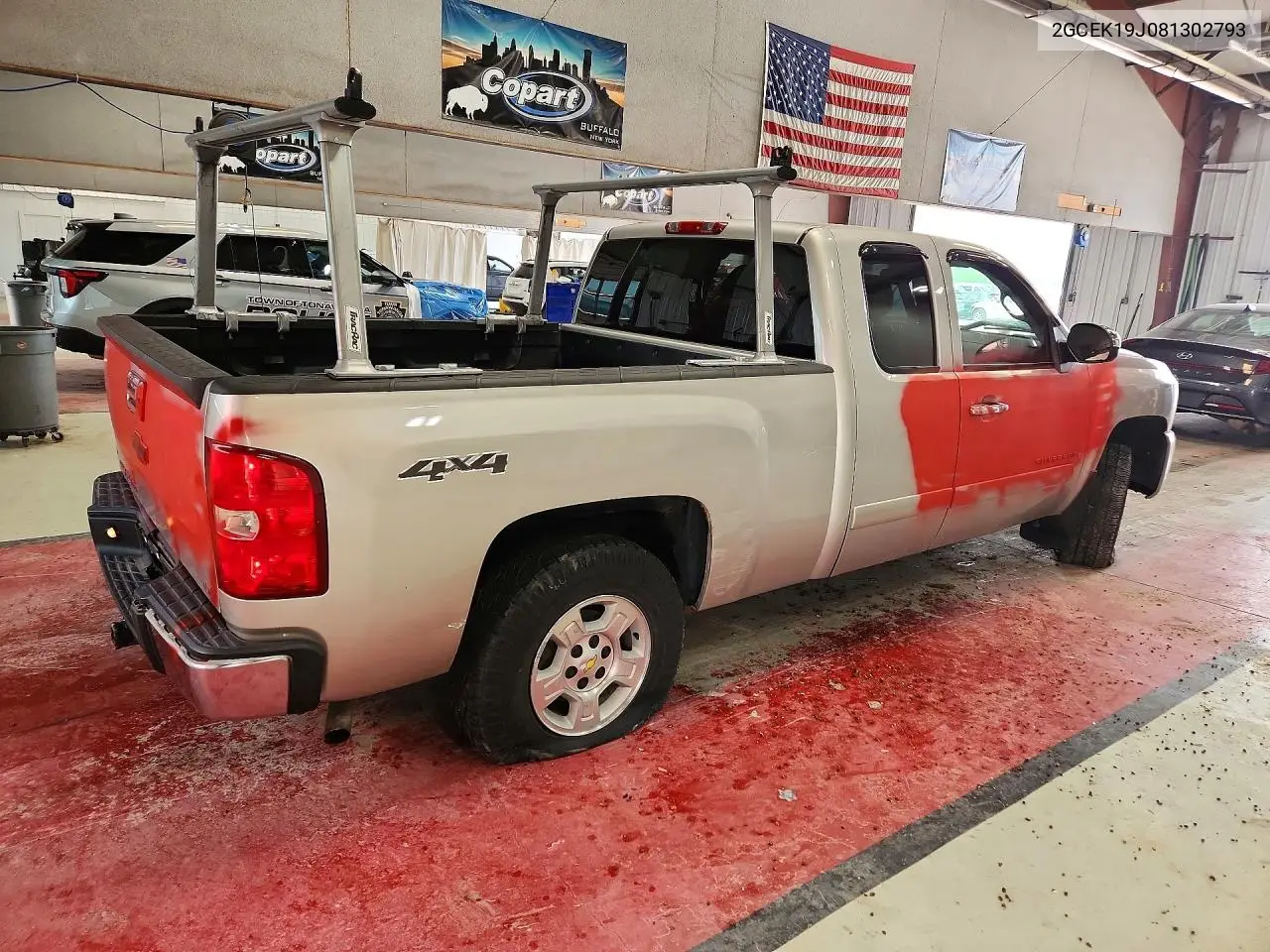 2008 Chevrolet Silverado K1500 VIN: 2GCEK19J081302793 Lot: 61385436