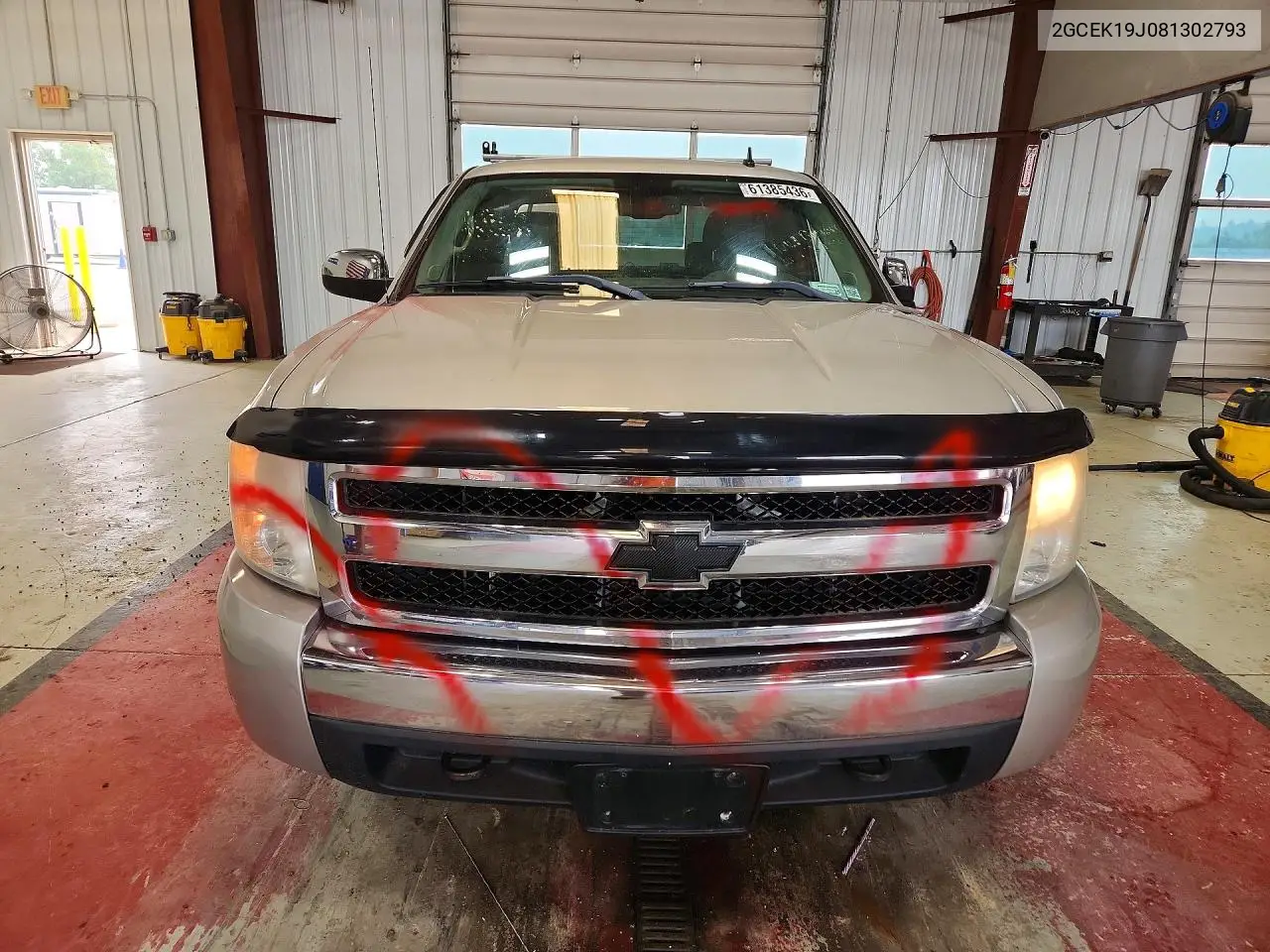 2008 Chevrolet Silverado K1500 VIN: 2GCEK19J081302793 Lot: 61385436