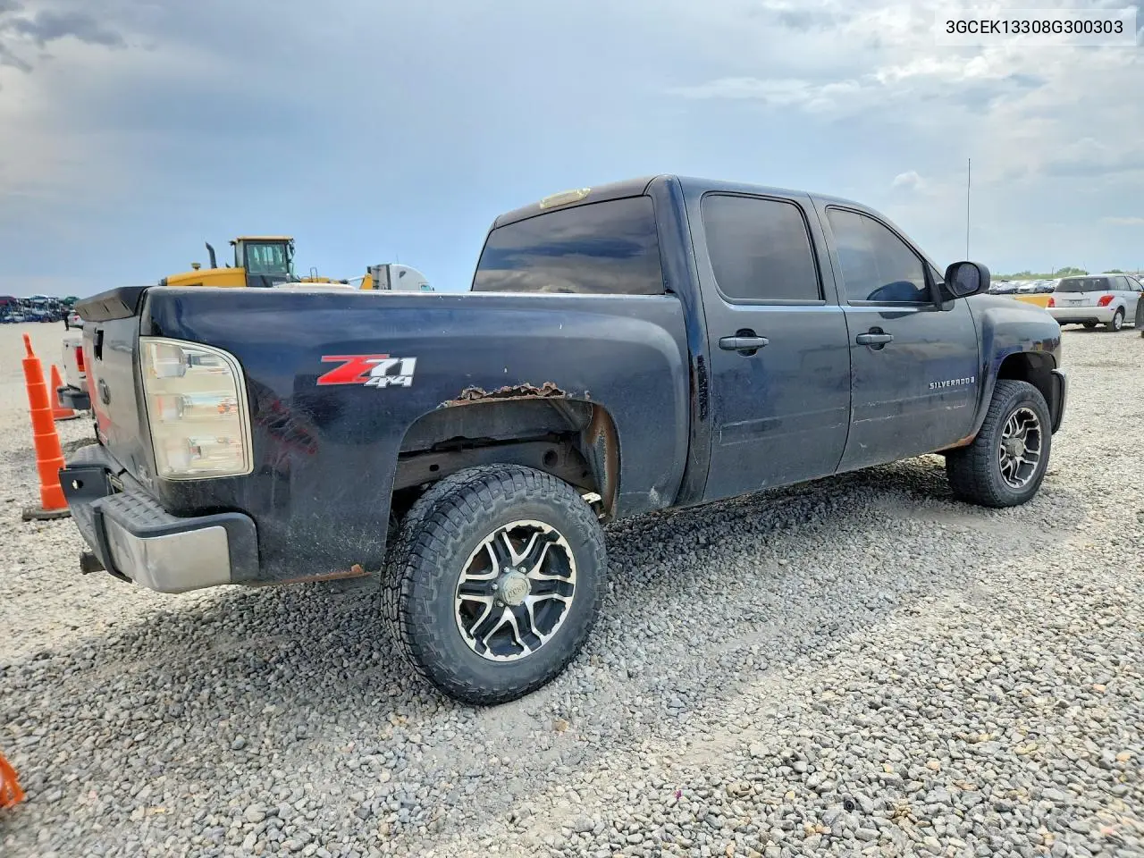 2008 Chevrolet Silverado K1500 VIN: 3GCEK13308G300303 Lot: 62309836