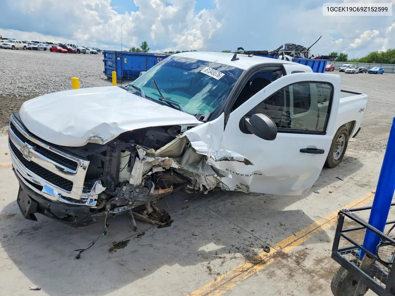 2009 Chevrolet Silverado K1500 VIN: 1GCEK19C69Z152599 Lot: 61349576