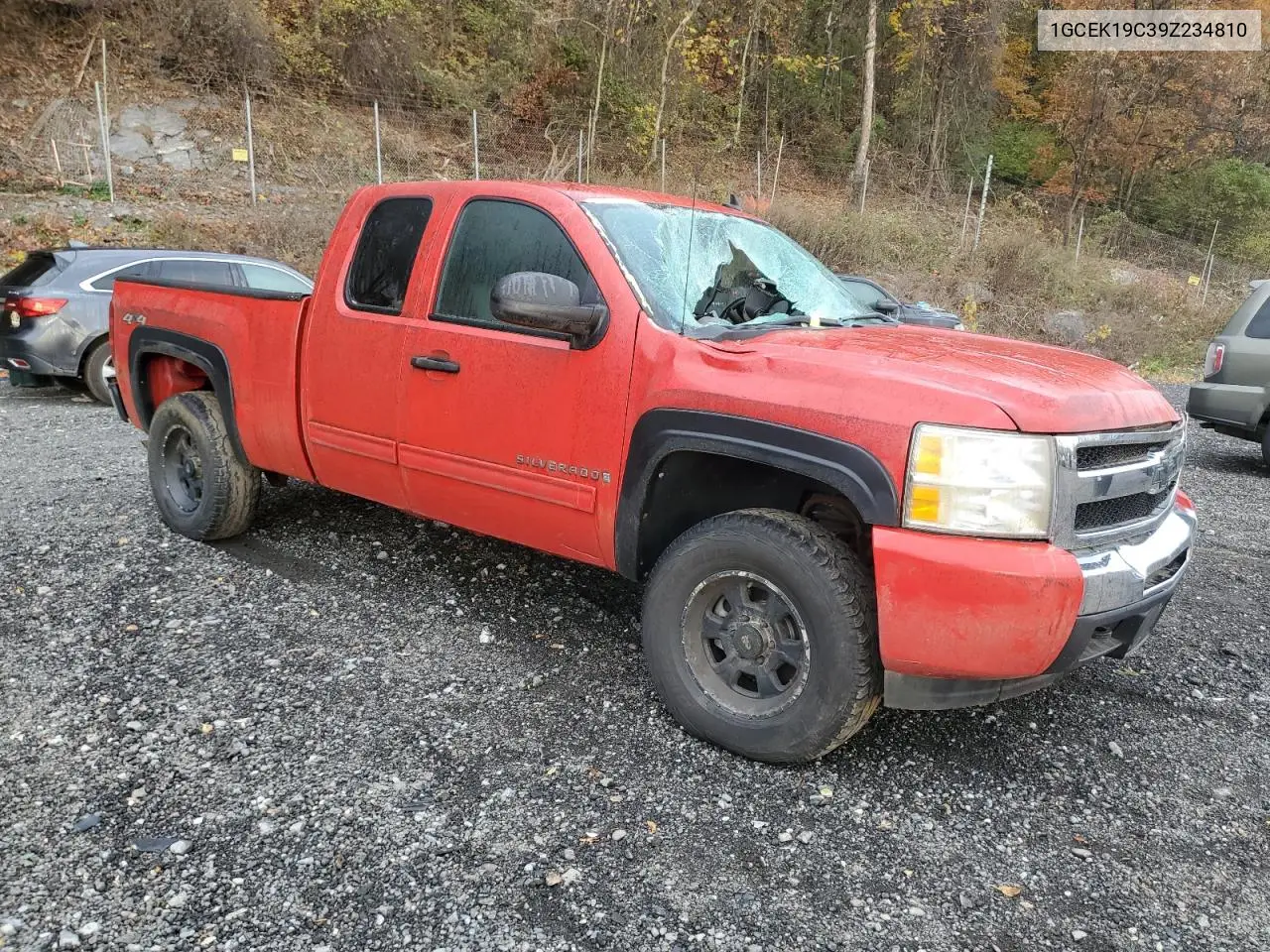 1GCEK19C39Z234810 2009 Chevrolet Silverado K1500